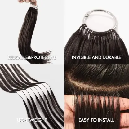 Human Hair for Miracle Knots Boho Braids 4/27/30, 27/30/613 Blend Color Crochet Hair Pre-Separated Body Wave Crochet Hair 60 grams/bundle 18 inch