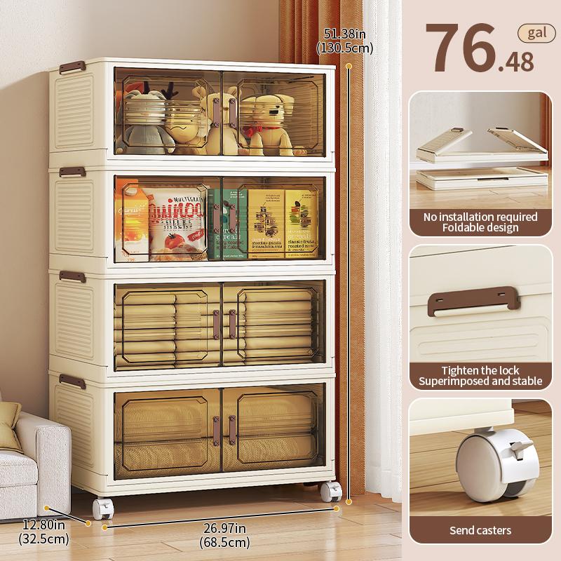 Stackable Magnetic Door Storage Bins XL Size High-Quality Space Organization Tool with Divided Compartments for Bedrooms Living Rooms Garages Bathrooms and Kitchens