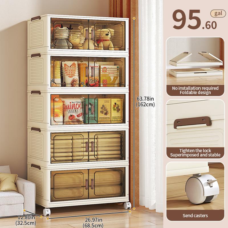 Stackable Magnetic Door Storage Bins XL Size High-Quality Space Organization Tool with Divided Compartments for Bedrooms Living Rooms Garages Bathrooms and Kitchens