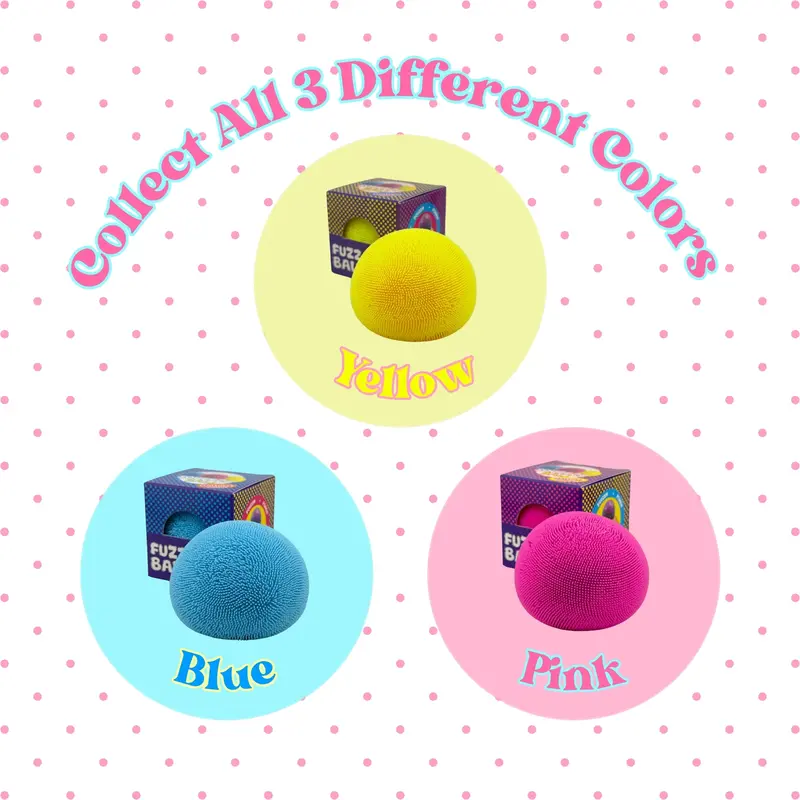 Color-Changing Fuzz Ball Squishy Toy, Slow-Rising/Fast-Rising Sensory Squishies for Gentle Squeezing, Stress Relief Desk Toy, Cute Collectible Gift