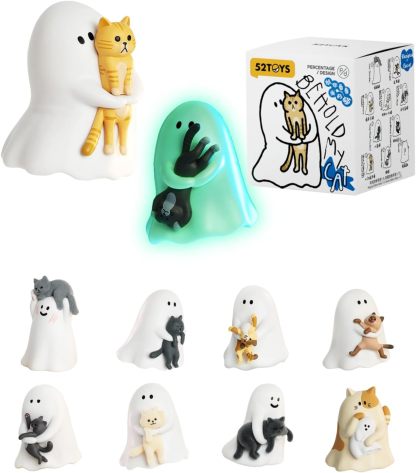 52TOYS Ghody - Behold My Cat Kawaii Creative Gift Room Decor Desktop Decoration Gift for Birthday Party Ceramic Figurine Animal Design