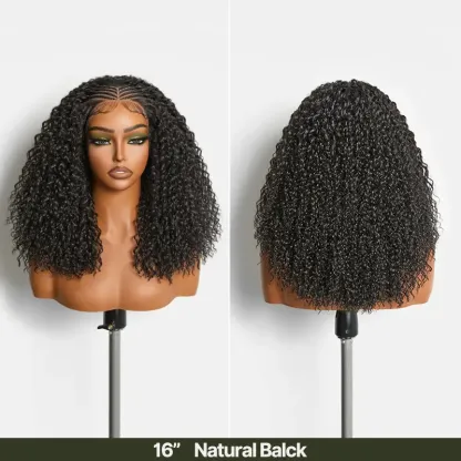 [New Arrival] Fiber Cornrow Top Braided Wig 13x6 Lace Front Pre Cut Lace