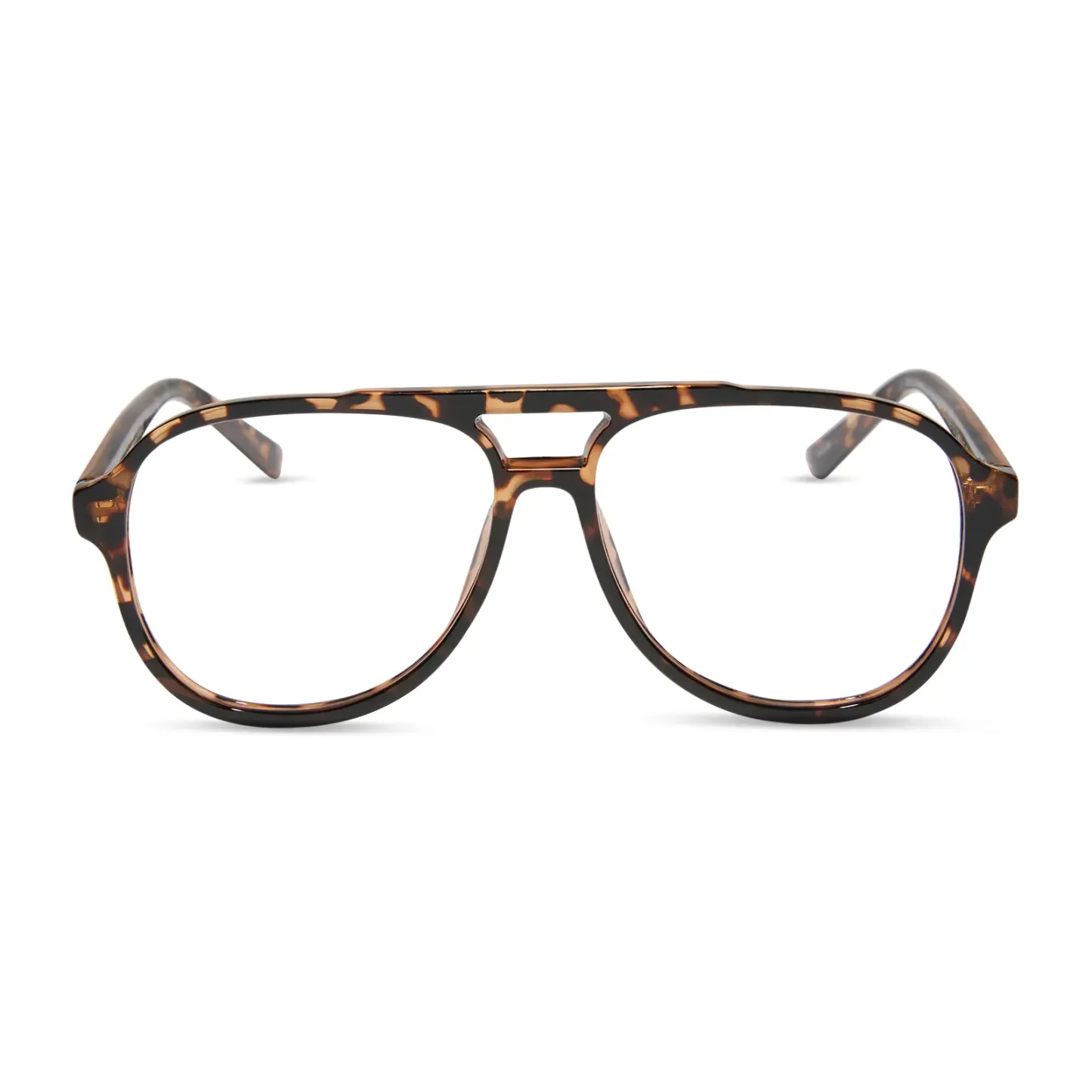 Tortoise Blue Light Aviator Readers - Stylish Lightweight Trendy Frames