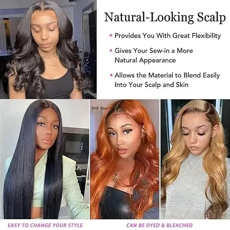 Hair Bundles Human Hair Body Wave, No Tangle Shedding, Keep Texture Silky Soft After Multiple Washes, 12A Hair Bundles, Unprocessed Virgin Brazilian Human Hair