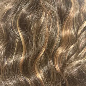 Water Wave Free Part 13x4 Lace Front Wig with Scandinavian Hairline Low Density Heat Friendly Synthetic Wig 16"Daily Use