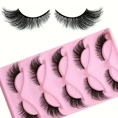 Cat Eye False Lashes – Wispy Dramatic Reusable Strip Lashes (Use with Lash Glue) | 3 Packs 15 Pairs