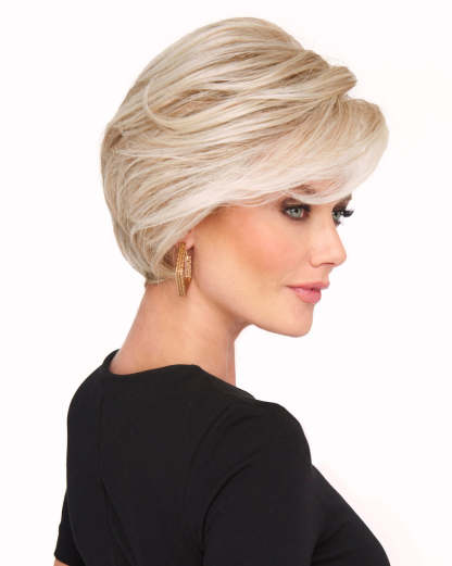 Women's Wig: Premium Short Pixie-Cut Wig—Short-Length Hairpiece for Middle-Aged and Senior Women. A Natural-Looking, Layered Short Wig with Bangs, Ideal for Daily Wear (Specially Designed for Older Women).