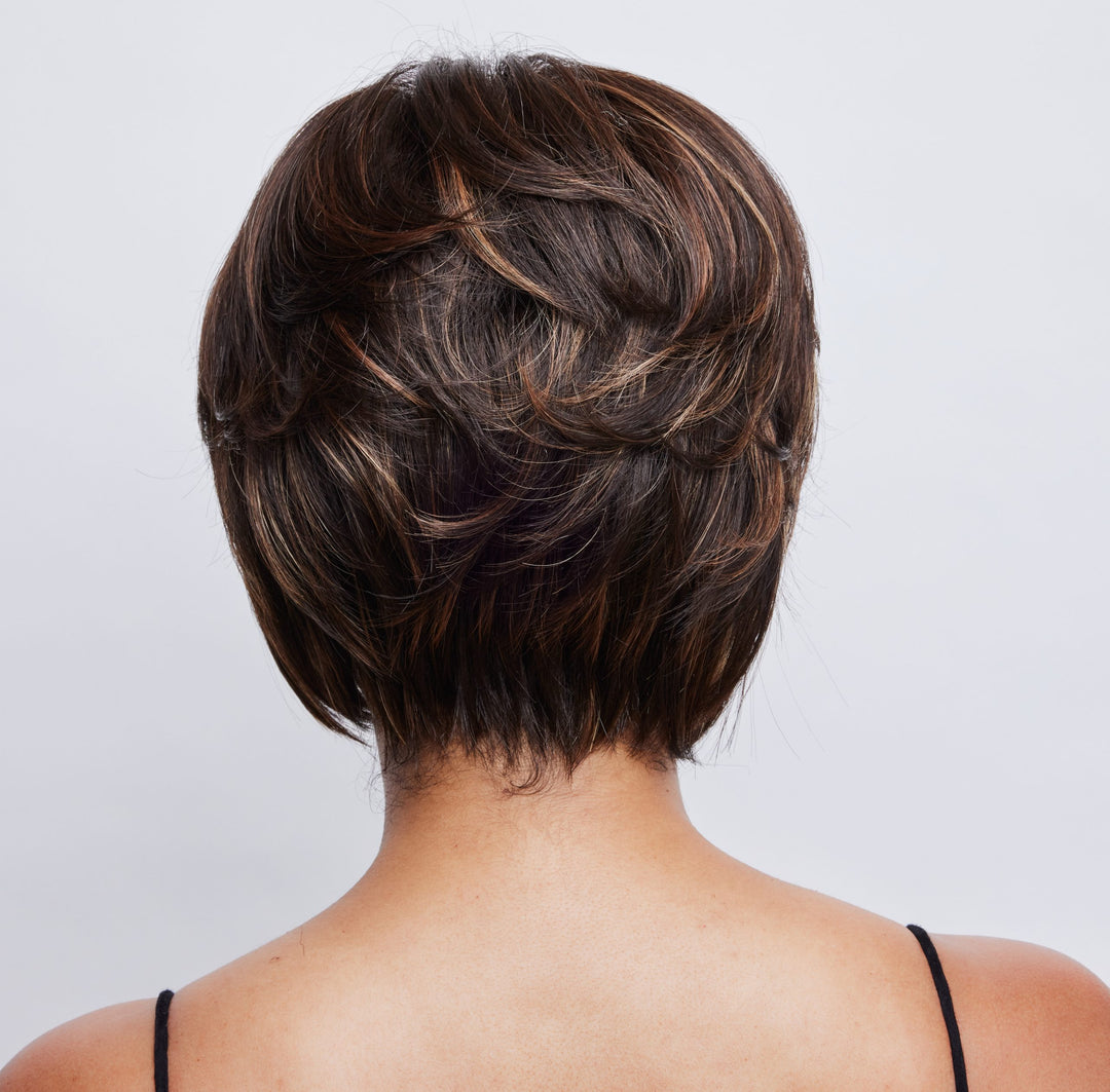 Women's Wig: Premium Short Pixie-Cut Wig—Short-Length Hairpiece for Middle-Aged and Senior Women. A Natural-Looking, Layered Short Wig with Bangs, Ideal for Daily Wear (Specially Designed for Older Women).