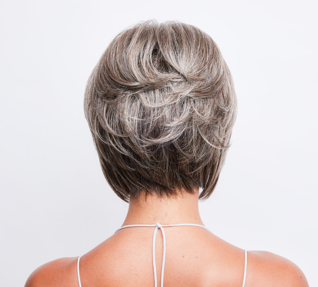 Women's Wig: Premium Short Pixie-Cut Wig—Short-Length Hairpiece for Middle-Aged and Senior Women. A Natural-Looking, Layered Short Wig with Bangs, Ideal for Daily Wear (Specially Designed for Older Women).