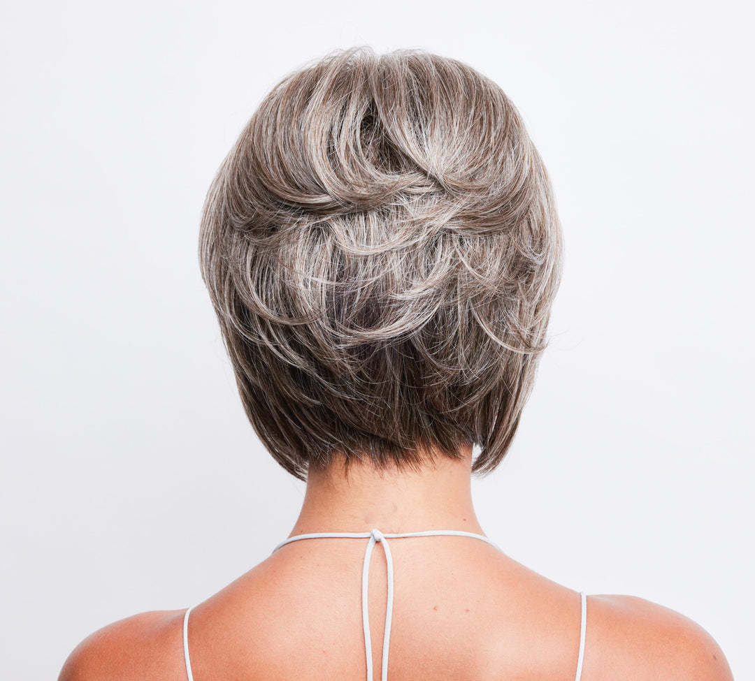 Women's Wig: Premium Short Pixie-Cut Wig—Short-Length Hairpiece for Middle-Aged and Senior Women. A Natural-Looking, Layered Short Wig with Bangs, Ideal for Daily Wear (Specially Designed for Older Women).