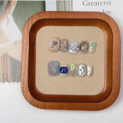 Handmade 3D Press-On Nails – Sculpted Almond Faux Nails for Every Style, All Genders Welcome