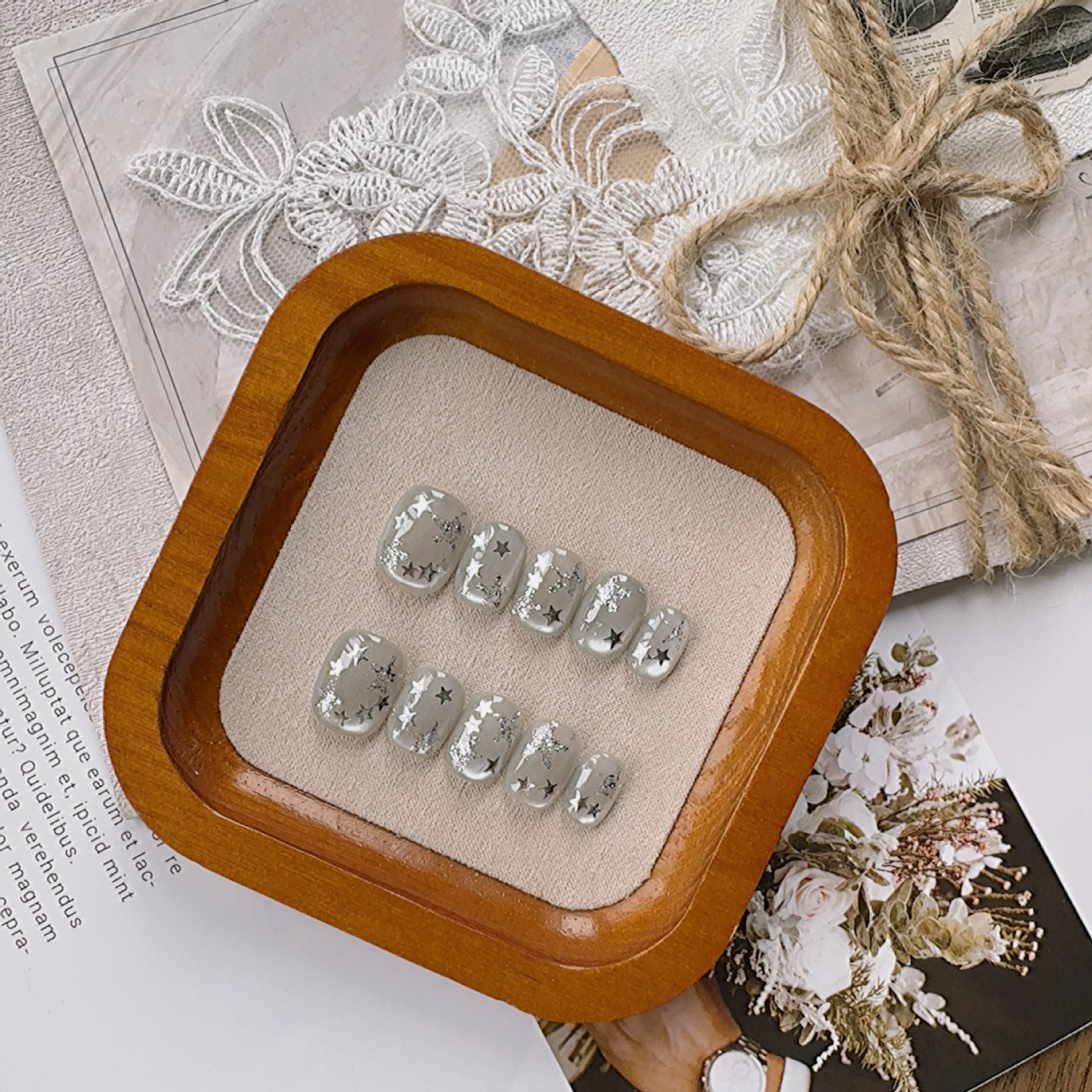 Handmade 3D Press-On Nails – Sculpted Almond Faux Nails for Every Style, All Genders Welcome