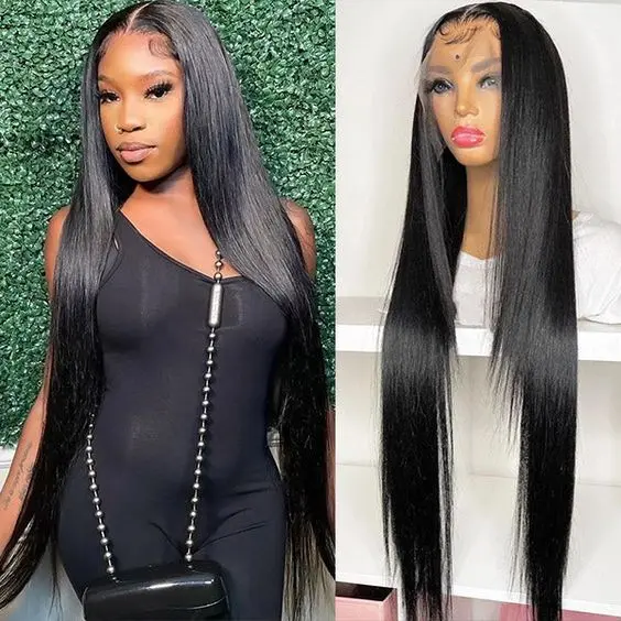 Honey Blonde 13x6 HD Transparent Lace Front Wig Human Hair Pre Plucked Honey Blonde Wig Human Hair 180% Density Lace Frontal Wigs Colored 