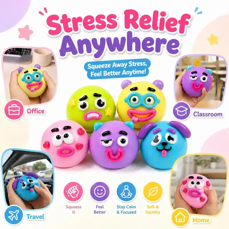 Extra Large Dumpling Squishy Toy – Soft Stress Relief Gift for Kids, Adults & Everyday Fun,NEW Squishy - Dog Face Swap Squishy Soft Moldable Cute Slow Rise Relaxing Sensory Fidget Relief Anxiety Stress Fun Desk Accessory for Adults