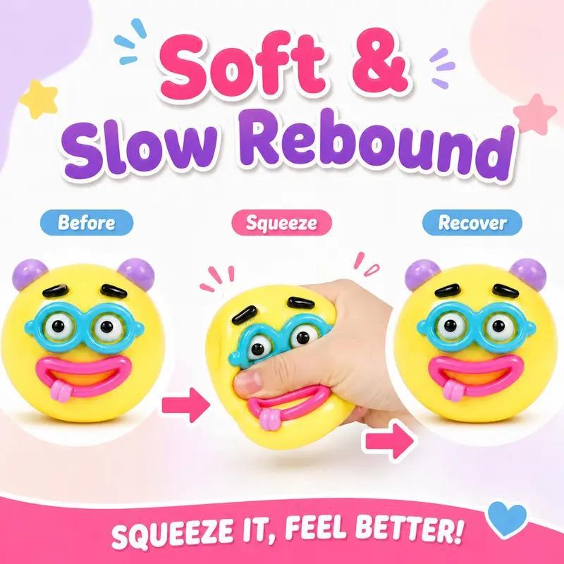 Extra Large Dumpling Squishy Toy – Soft Stress Relief Gift for Kids, Adults & Everyday Fun,NEW Squishy - Dog Face Swap Squishy Soft Moldable Cute Slow Rise Relaxing Sensory Fidget Relief Anxiety Stress Fun Desk Accessory for Adults