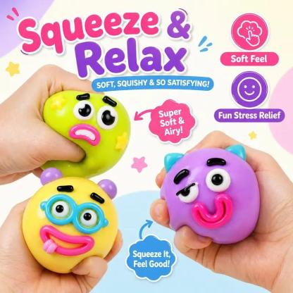 Extra Large Dumpling Squishy Toy – Soft Stress Relief Gift for Kids, Adults & Everyday Fun,NEW Squishy - Dog Face Swap Squishy Soft Moldable Cute Slow Rise Relaxing Sensory Fidget Relief Anxiety Stress Fun Desk Accessory for Adults