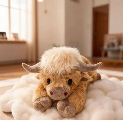 4-5 Pounds Highland Cow Capybara Cat Dog Sloth Elephant Weighted Stuffed Animals with Unscented Microwavable Heating Pad, Coolable Heatable Weighted Plush Warm Gift for Stress & Period Pain Relief