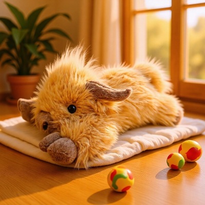 4-5 Pounds Highland Cow Capybara Cat Dog Sloth Elephant Weighted Stuffed Animals with Unscented Microwavable Heating Pad, Coolable Heatable Weighted Plush Warm Gift for Stress & Period Pain Relief
