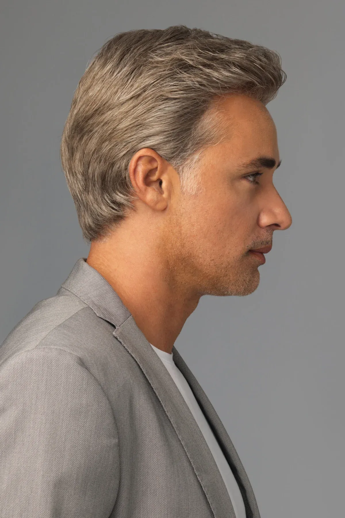 Men's Wig Pre Style Transparent Lace Male Wig Men's Glueless Full Lace Hair System Replacement Cut Wigs
