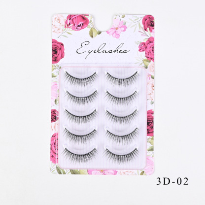 Western-Style Voluminous & Curled 3D Wispy False Eyelashes — Realistic, Natural-Looking, and Lengthening (One-Piece Design)
