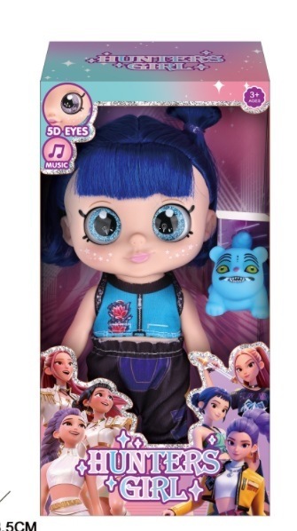Kpop dolls anime action figure set,10 inch 5 joints can play music,rumi mira zoey dolls,gifts for kids,girls&boys toys