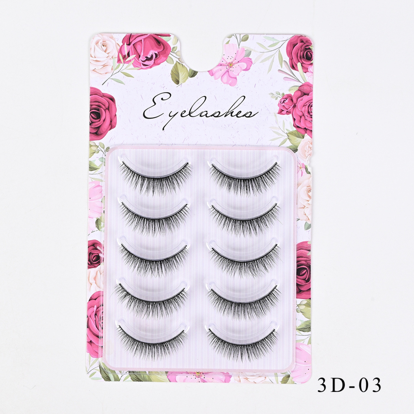 Western-Style Voluminous & Curled 3D Wispy False Eyelashes — Realistic, Natural-Looking, and Lengthening (One-Piece Design)