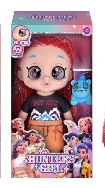 Kpop dolls anime action figure set,10 inch 5 joints can play music,rumi mira zoey dolls,gifts for kids,girls&boys toys