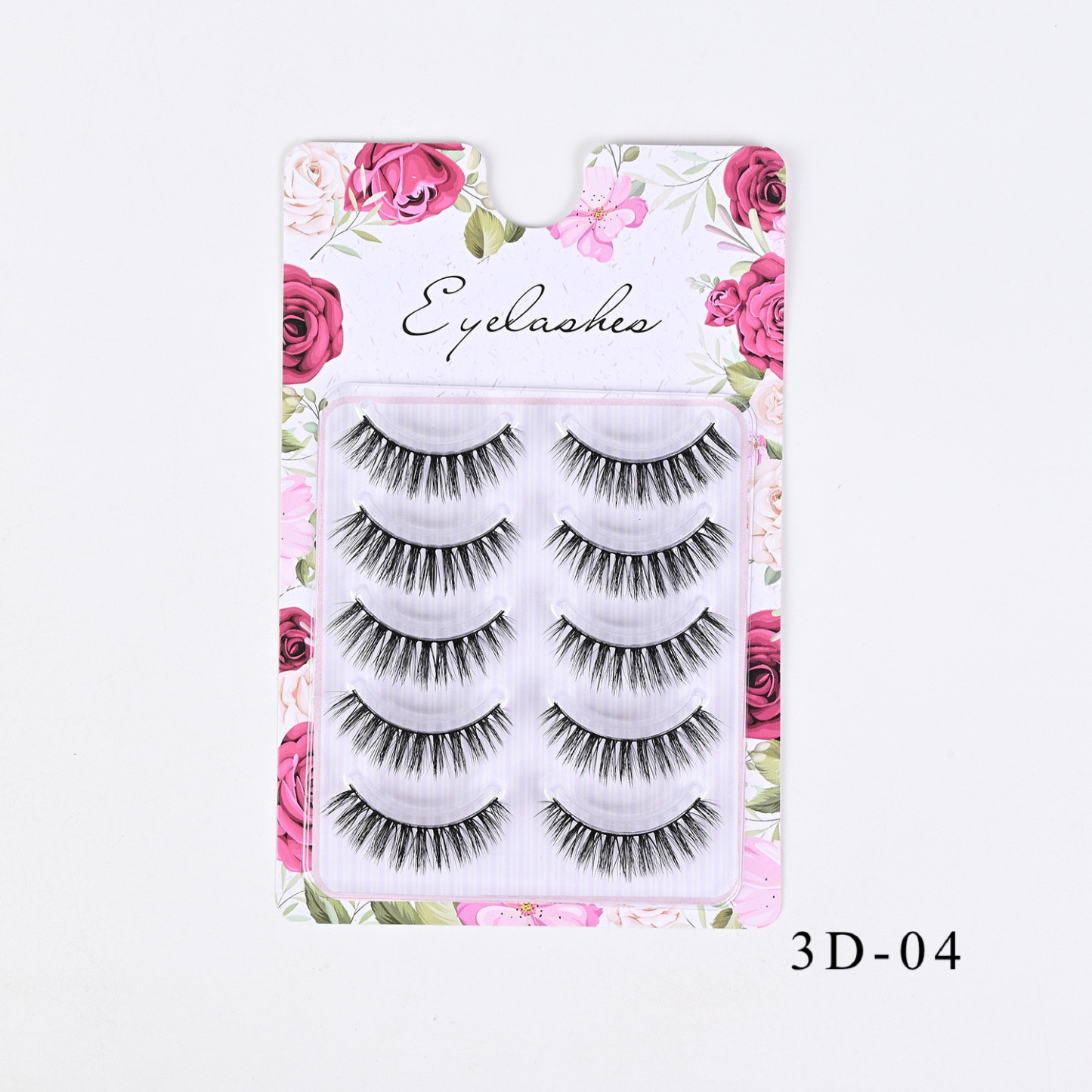 Western-Style Voluminous & Curled 3D Wispy False Eyelashes — Realistic, Natural-Looking, and Lengthening (One-Piece Design)