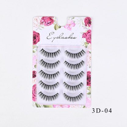 Western-Style Voluminous & Curled 3D Wispy False Eyelashes — Realistic, Natural-Looking, and Lengthening (One-Piece Design)