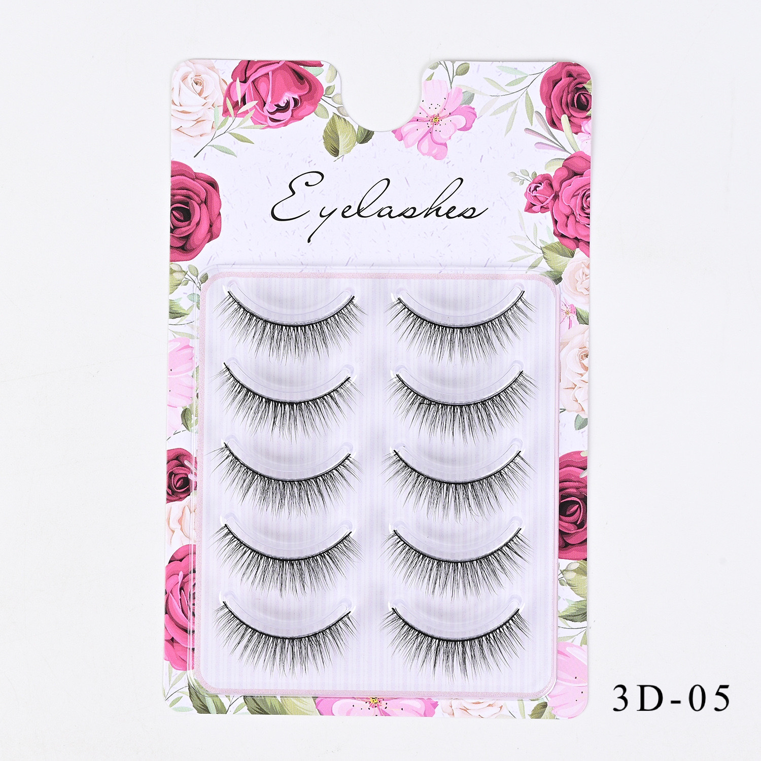 Western-Style Voluminous & Curled 3D Wispy False Eyelashes — Realistic, Natural-Looking, and Lengthening (One-Piece Design)
