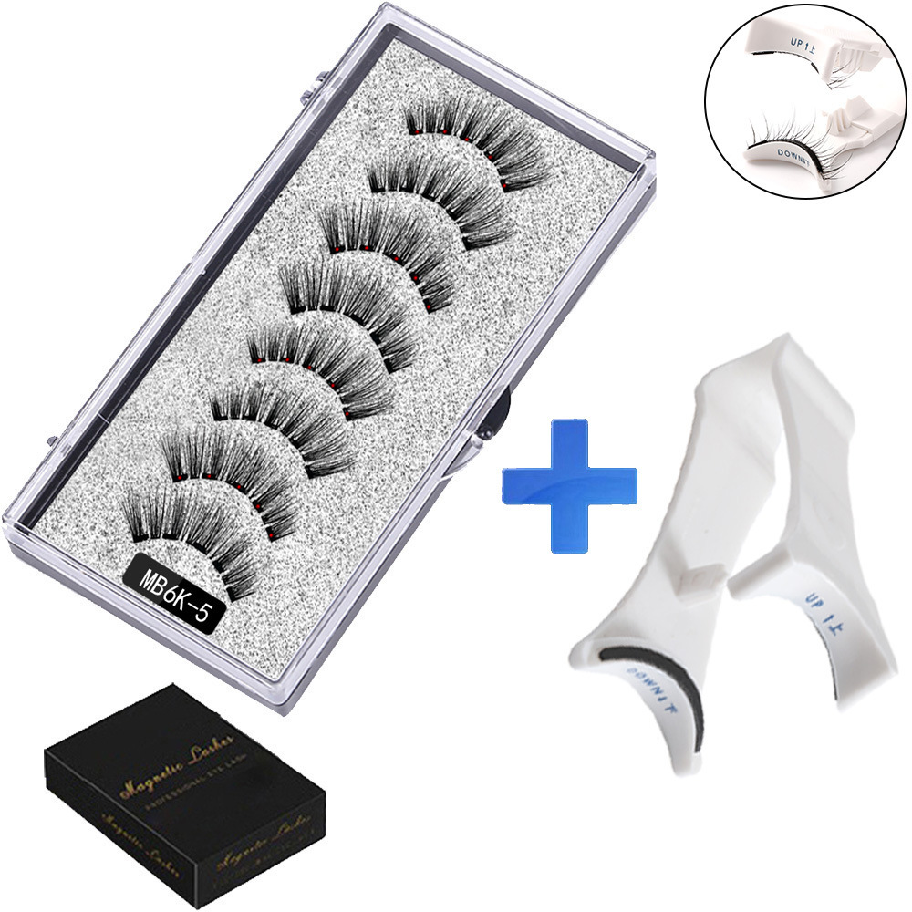 Magnetic False Eyelashes (4-Pair Pack) — Voluminous, Natural-Look Magnetic Lashes | Includes Eyelash Curler | Exceptional Value