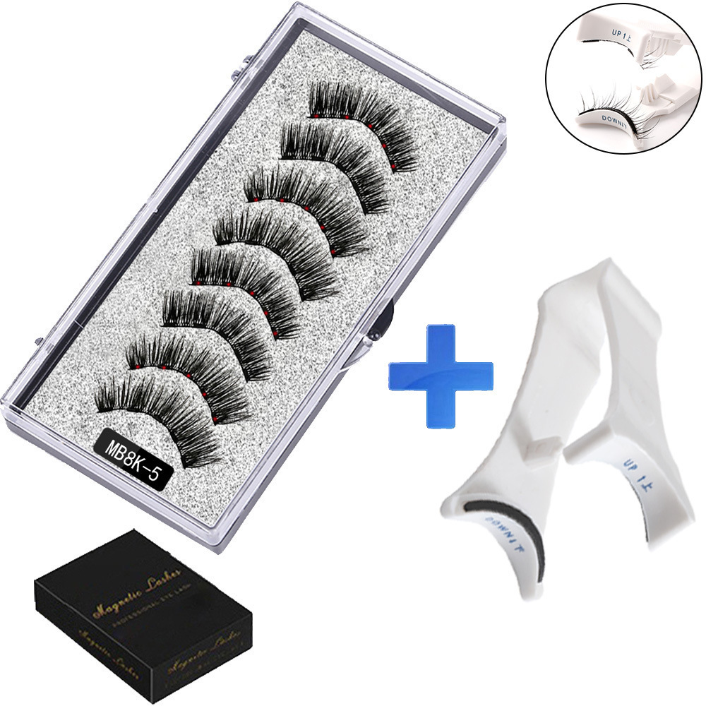 Magnetic False Eyelashes (4-Pair Pack) — Voluminous, Natural-Look Magnetic Lashes | Includes Eyelash Curler | Exceptional Value