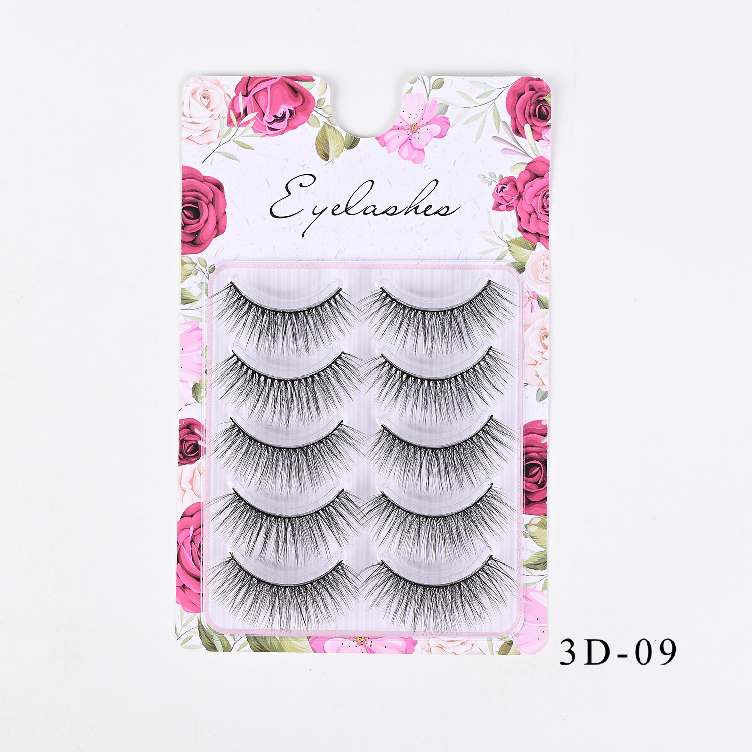 Western-Style Voluminous & Curled 3D Wispy False Eyelashes — Realistic, Natural-Looking, and Lengthening (One-Piece Design)