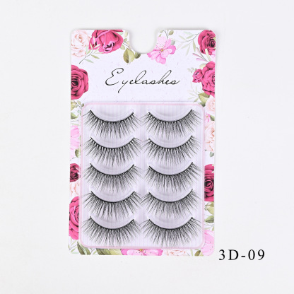 Western-Style Voluminous & Curled 3D Wispy False Eyelashes — Realistic, Natural-Looking, and Lengthening (One-Piece Design)