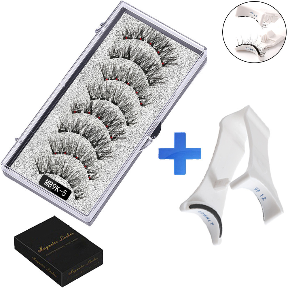 Magnetic False Eyelashes (4-Pair Pack) — Voluminous, Natural-Look Magnetic Lashes | Includes Eyelash Curler | Exceptional Value