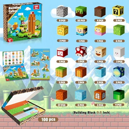 Magnetic Building Blocks -  Magnetic Action Figures Playset, Magnetic Building Block Toys with Magnetic Cubes, 360° Rotating Arms and Legs, Creative Play Set for Kids 6+, Birthday Gifts for Boys Girls