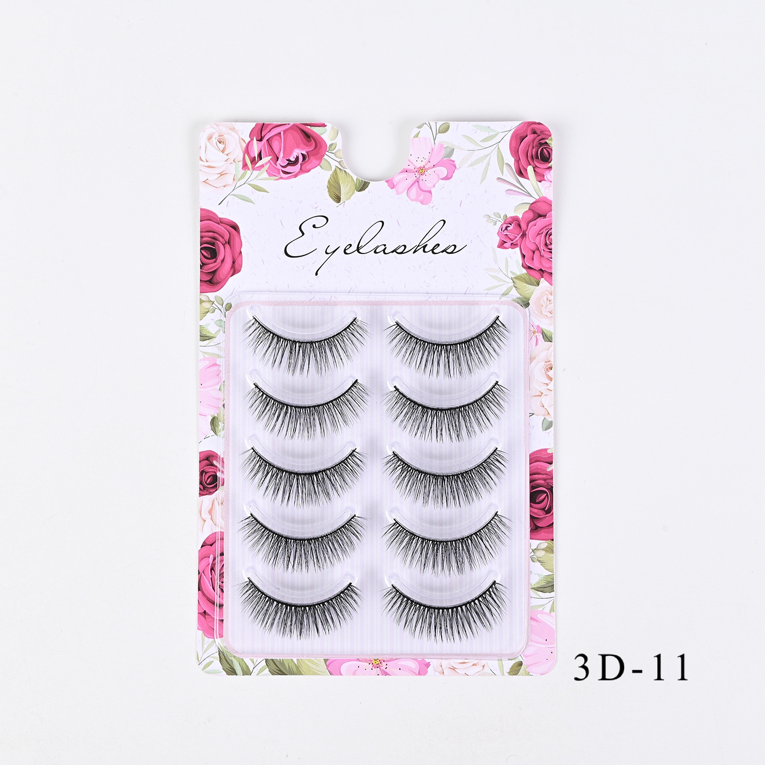 Western-Style Voluminous & Curled 3D Wispy False Eyelashes — Realistic, Natural-Looking, and Lengthening (One-Piece Design)