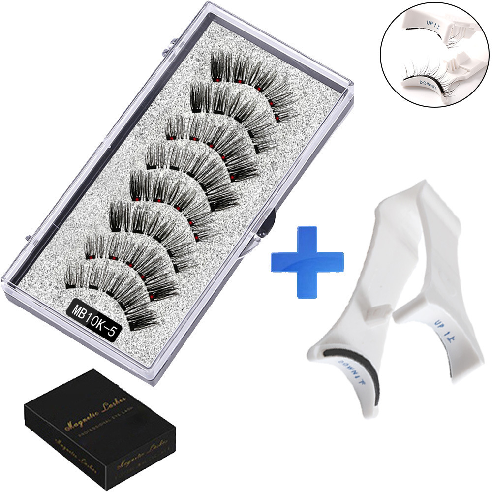 Magnetic False Eyelashes (4-Pair Pack) — Voluminous, Natural-Look Magnetic Lashes | Includes Eyelash Curler | Exceptional Value