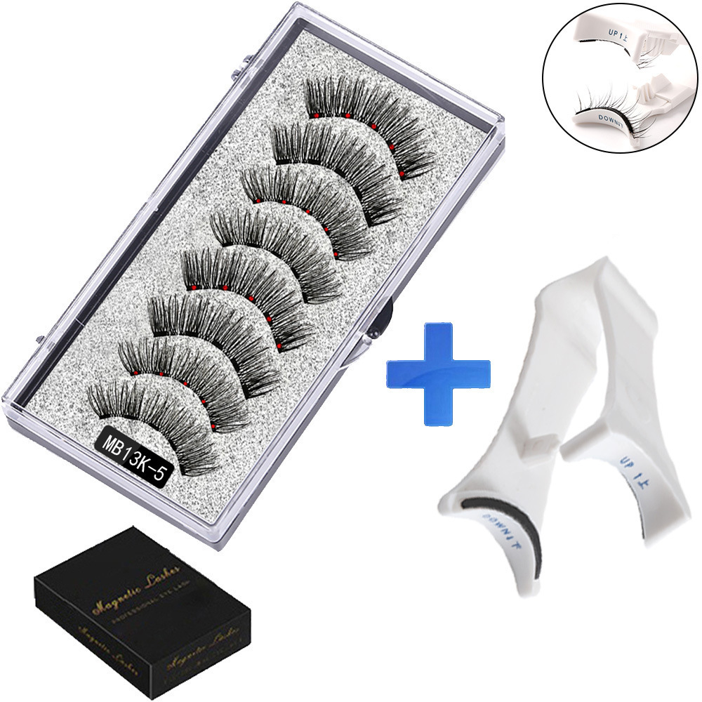 Magnetic False Eyelashes (4-Pair Pack) — Voluminous, Natural-Look Magnetic Lashes | Includes Eyelash Curler | Exceptional Value