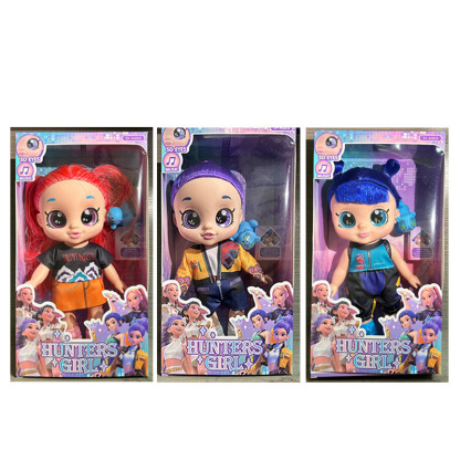 Kpop dolls anime action figure set,10 inch 5 joints can play music,rumi mira zoey dolls,gifts for kids,girls&boys toys