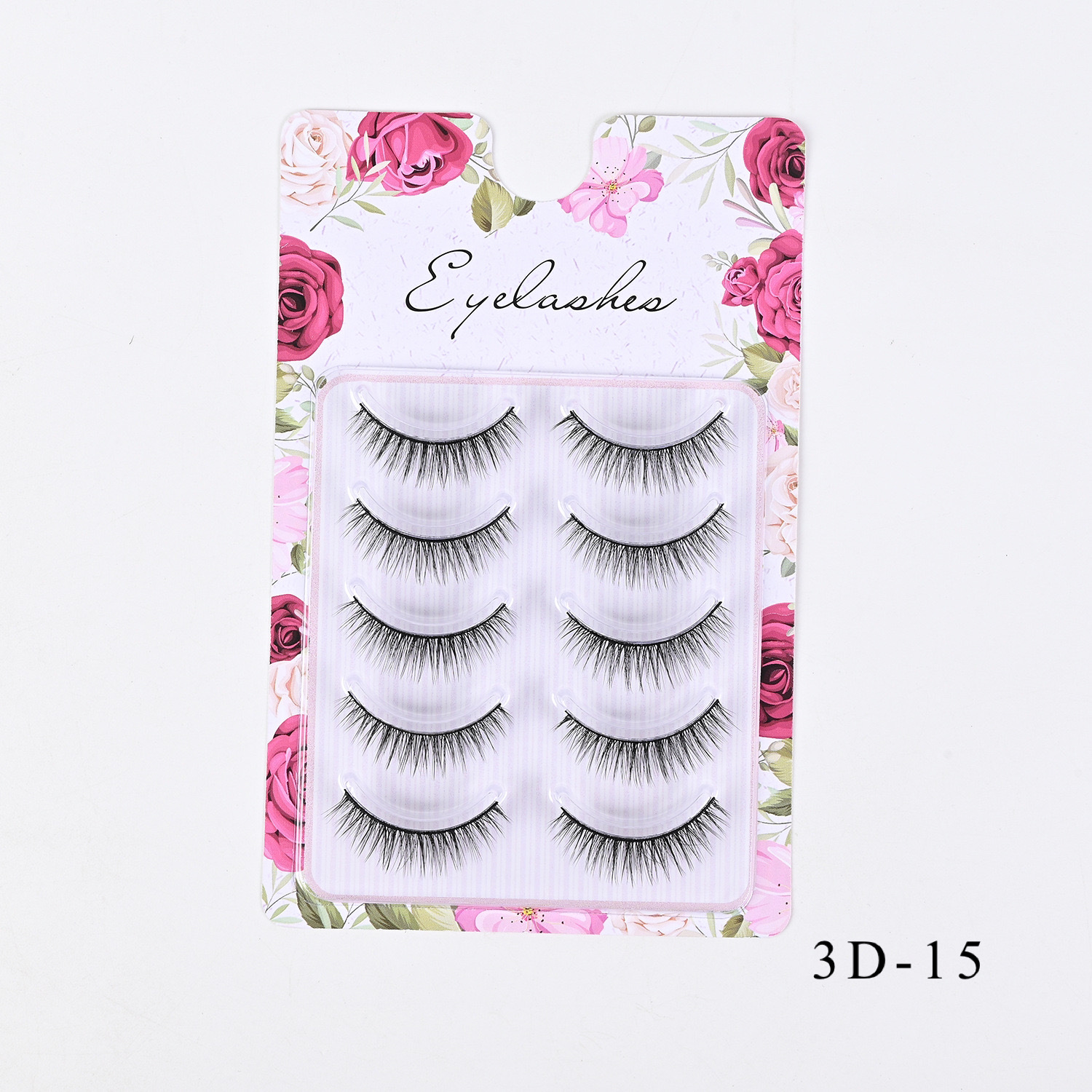 Western-Style Voluminous & Curled 3D Wispy False Eyelashes — Realistic, Natural-Looking, and Lengthening (One-Piece Design)
