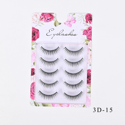 Western-Style Voluminous & Curled 3D Wispy False Eyelashes — Realistic, Natural-Looking, and Lengthening (One-Piece Design)