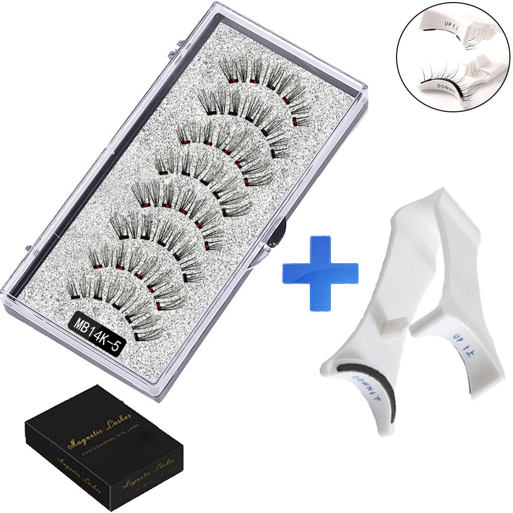 Magnetic False Eyelashes (4-Pair Pack) — Voluminous, Natural-Look Magnetic Lashes | Includes Eyelash Curler | Exceptional Value