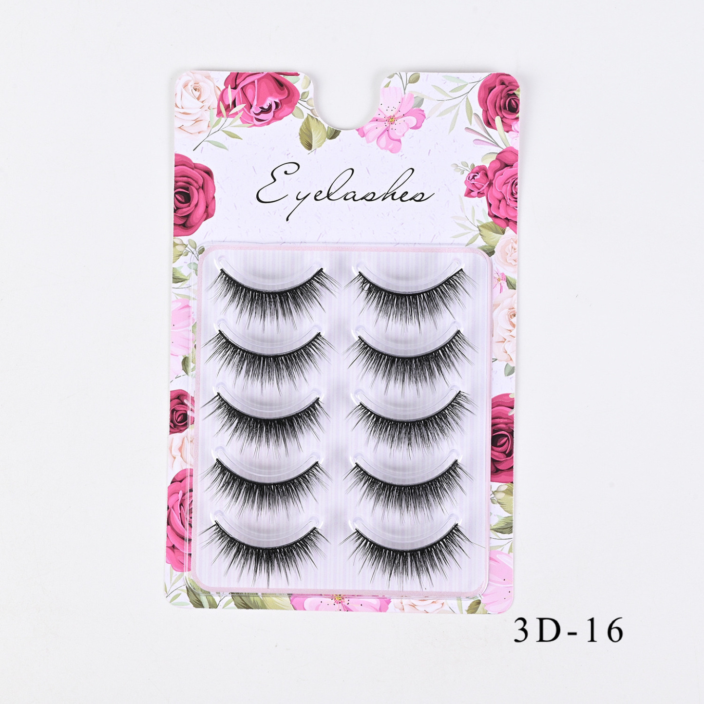 Western-Style Voluminous & Curled 3D Wispy False Eyelashes — Realistic, Natural-Looking, and Lengthening (One-Piece Design)