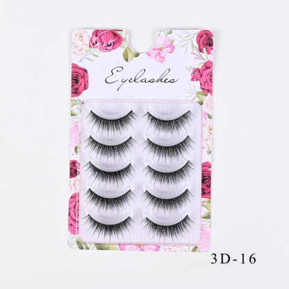 Western-Style Voluminous & Curled 3D Wispy False Eyelashes — Realistic, Natural-Looking, and Lengthening (One-Piece Design)