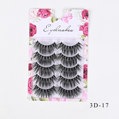 Western-Style Voluminous & Curled 3D Wispy False Eyelashes — Realistic, Natural-Looking, and Lengthening (One-Piece Design)