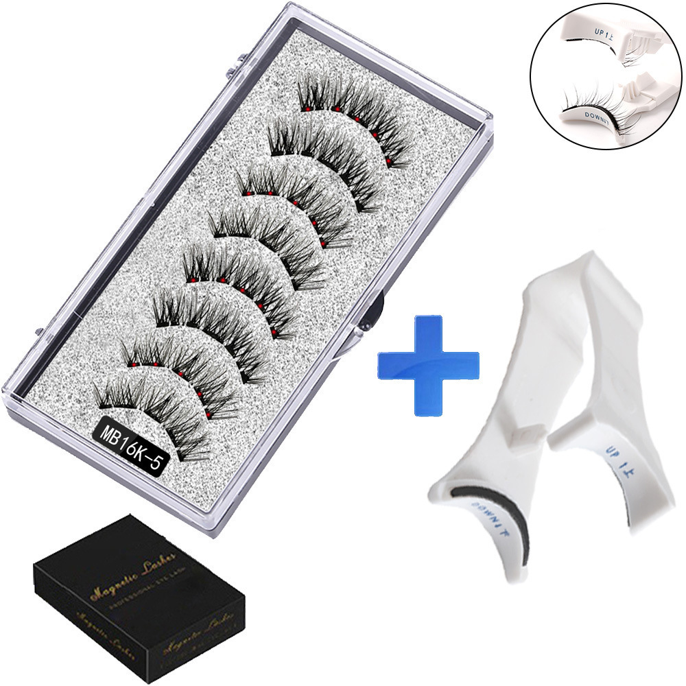 Magnetic False Eyelashes (4-Pair Pack) — Voluminous, Natural-Look Magnetic Lashes | Includes Eyelash Curler | Exceptional Value