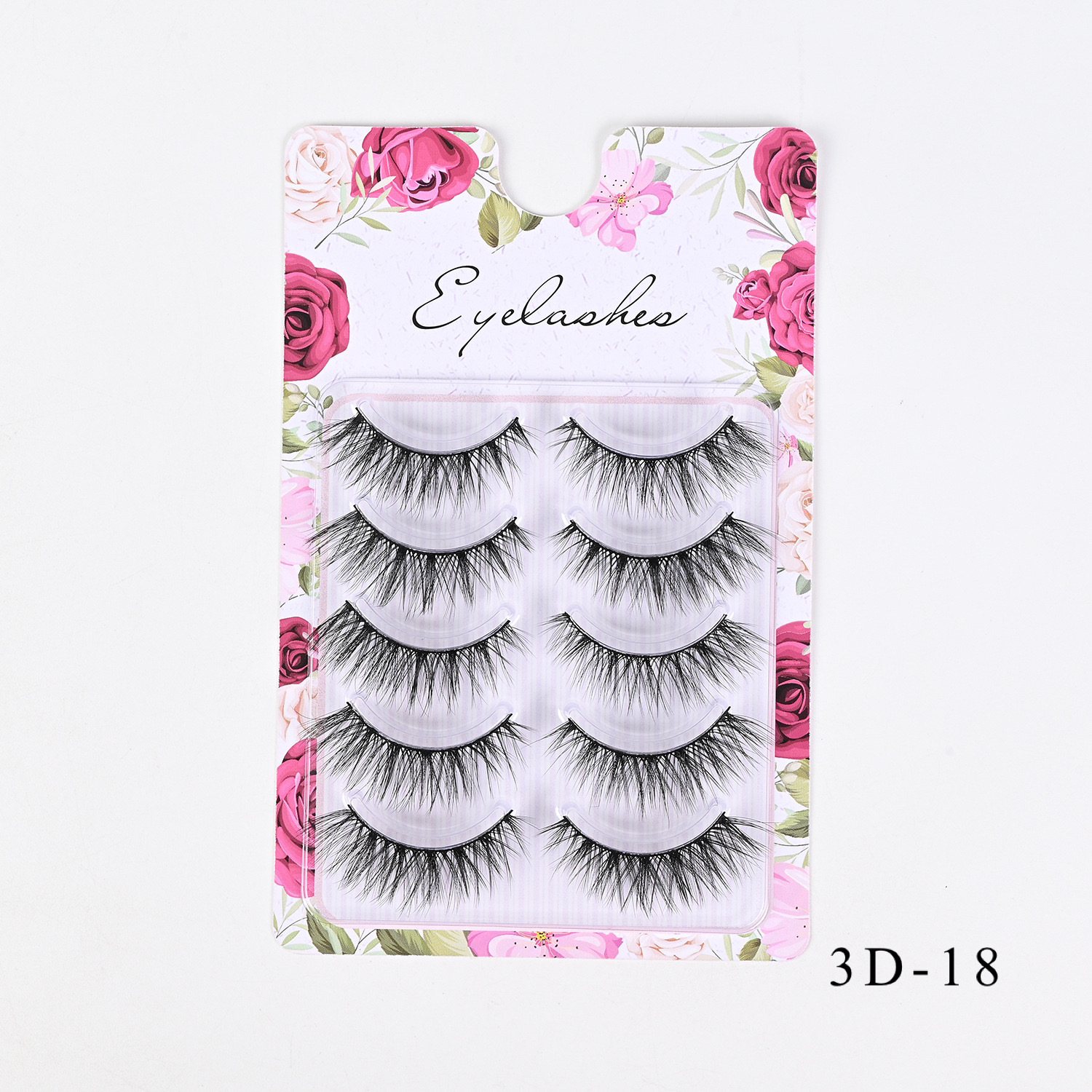 Western-Style Voluminous & Curled 3D Wispy False Eyelashes — Realistic, Natural-Looking, and Lengthening (One-Piece Design)