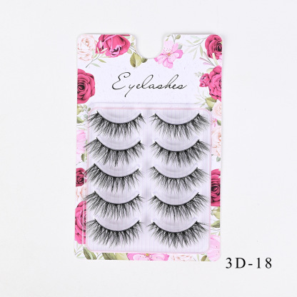 Western-Style Voluminous & Curled 3D Wispy False Eyelashes — Realistic, Natural-Looking, and Lengthening (One-Piece Design)
