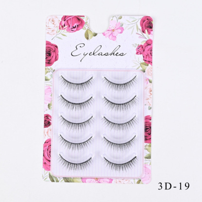 Western-Style Voluminous & Curled 3D Wispy False Eyelashes — Realistic, Natural-Looking, and Lengthening (One-Piece Design)